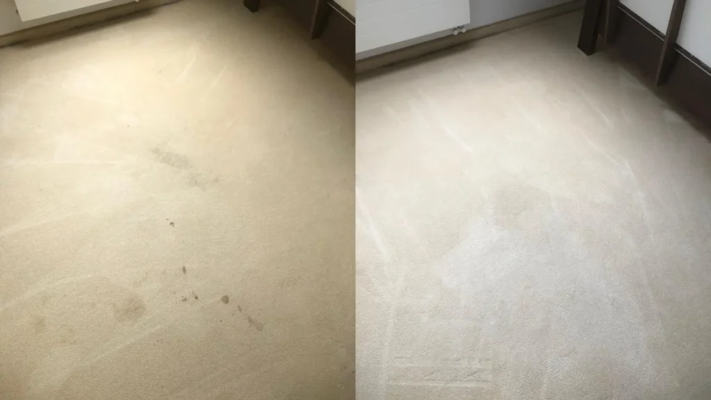 Zdjęcie realizacji z wypranej wykładziny biurowej - wykładzina szara